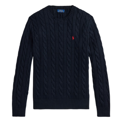 Cotton Cable-Knit Sweater - Hunter Navy
