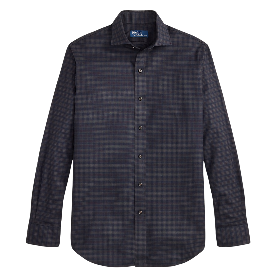 Checked Twill Shirt - Black Forest Multi