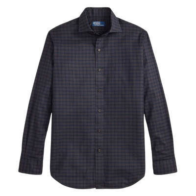 Checked Twill Shirt - Black Forest Multi