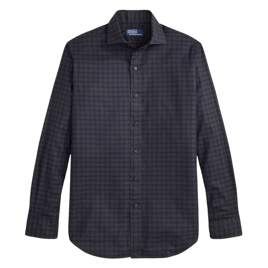 Checked Twill Shirt - Black Forest Multi