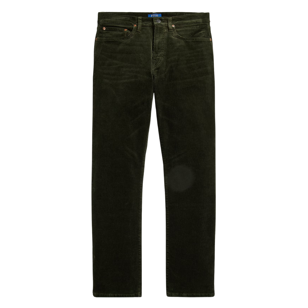 Hampton Straight Stretch 5-Pocket Corduroy - Estate Olive