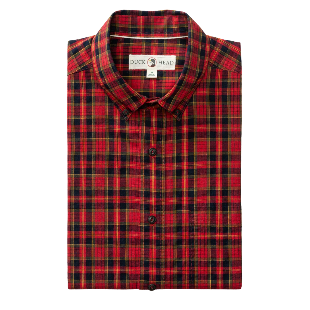Cotton Slub Sport Shirt - Pomegranate