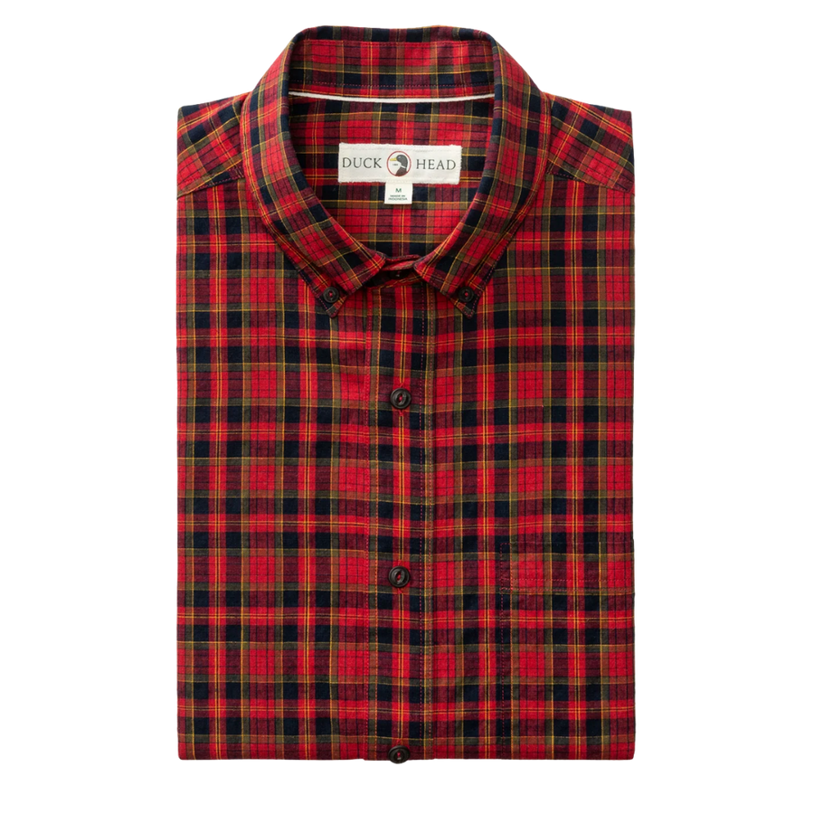 Cotton Slub Sport Shirt - Pomegranate