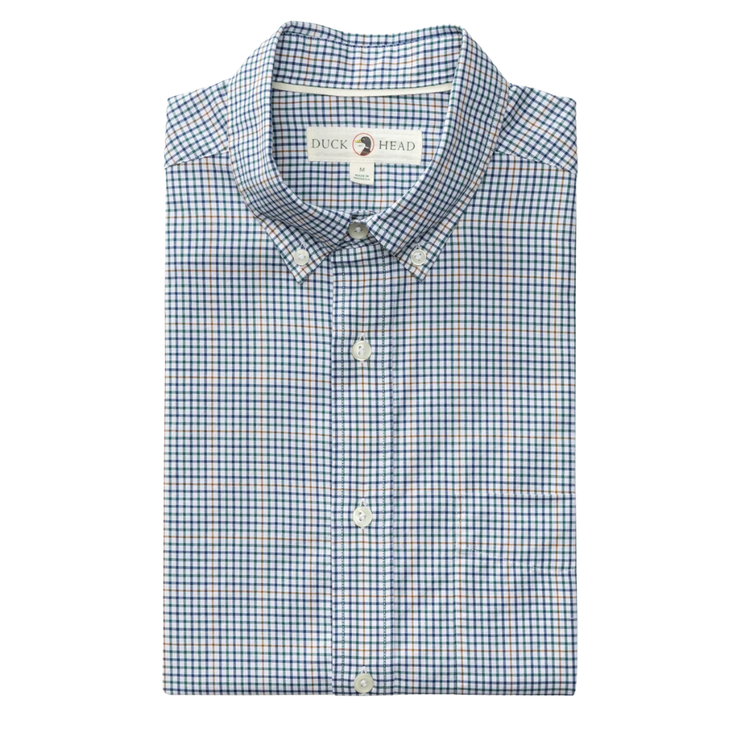 Cotton Twill Sport Shirt - Midnight Teal