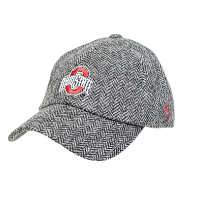 OSU Grey Herringbone Wool Baseball Cap
