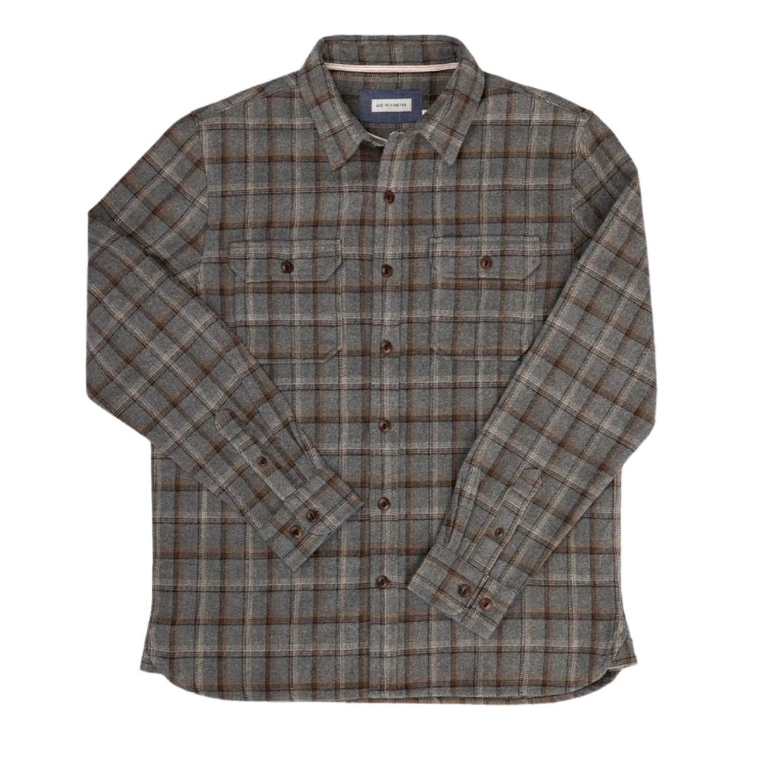 Winter Flannel Utility Shirt - Silver Window