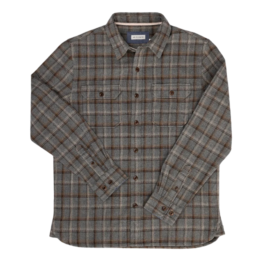 Winter Flannel Utility Shirt - Silver Window