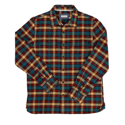 Winter Flannel Utility Shirt - Harvest Plaid