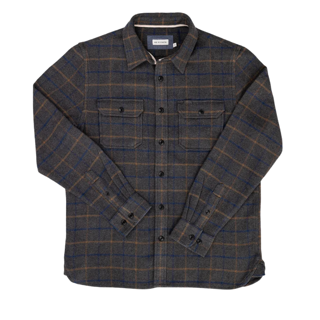 Winter Flannel Utility Shirt - Grey Hound
