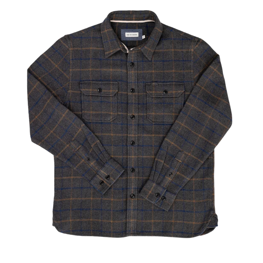 Winter Flannel Utility Shirt - Grey Hound