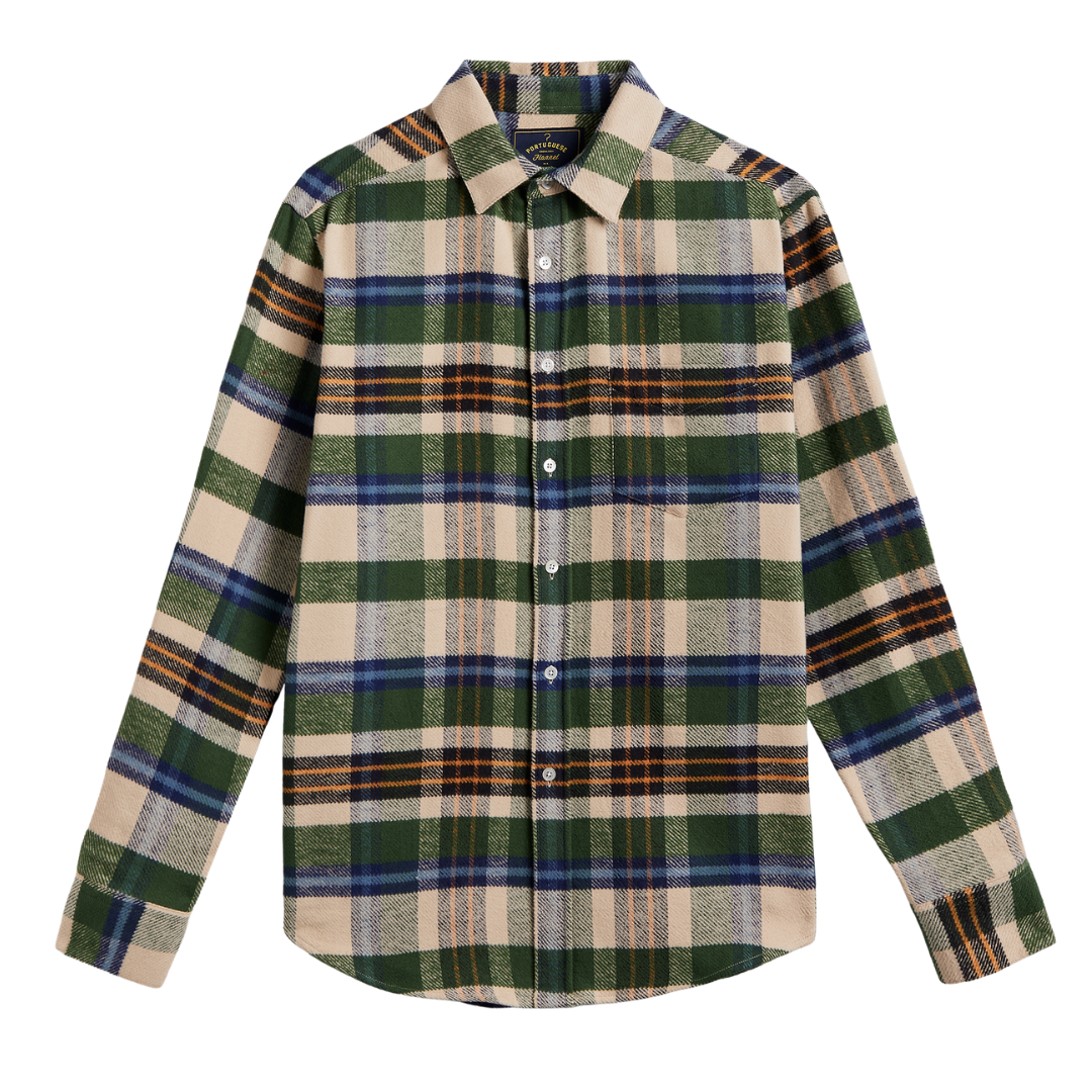 Harbor Flannel Shirt - Tan Hunter Rust