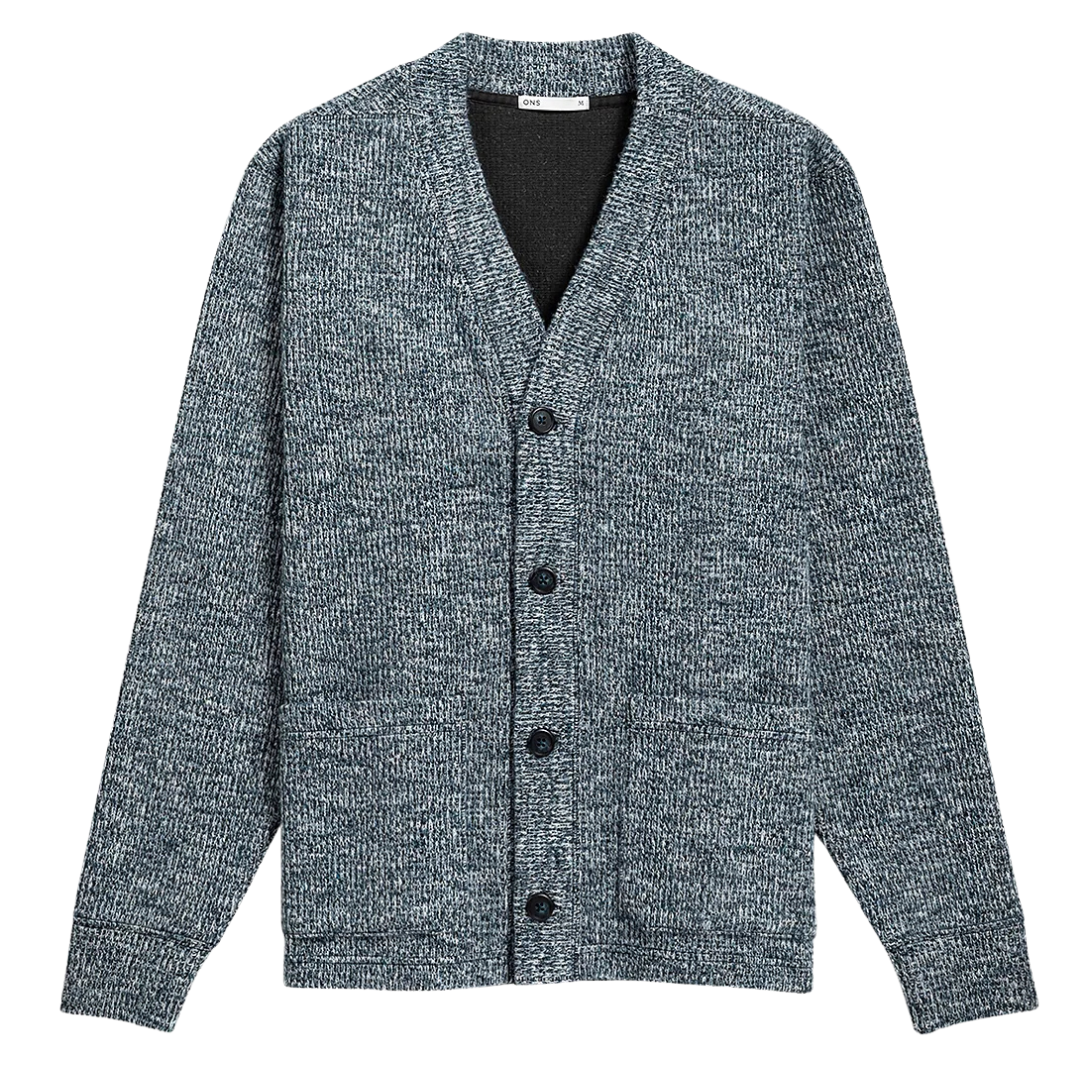 Byron Cloud-Knit Cardigan - Navy