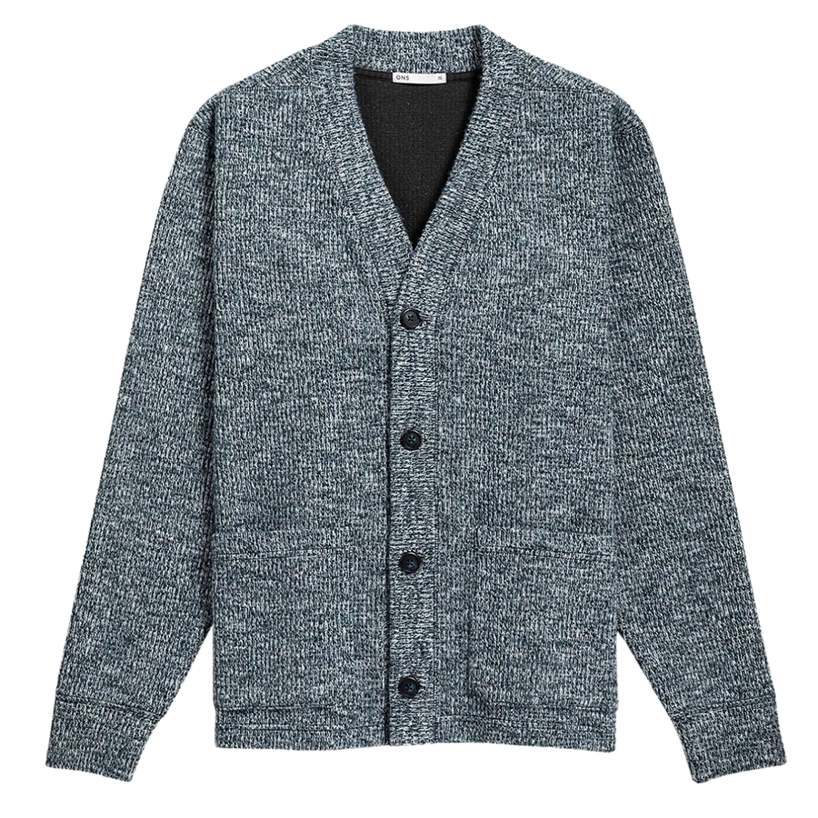 Byron Cloud-Knit Cardigan - Navy