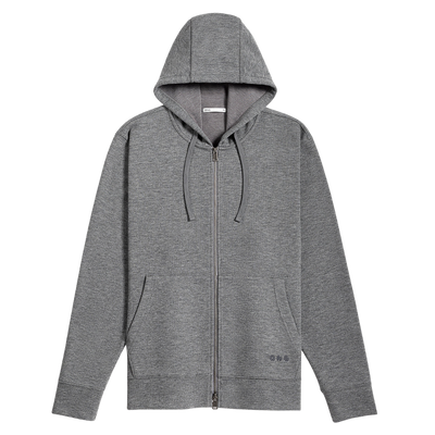 Harper Woolly Zip Hoodie - Grey Heather