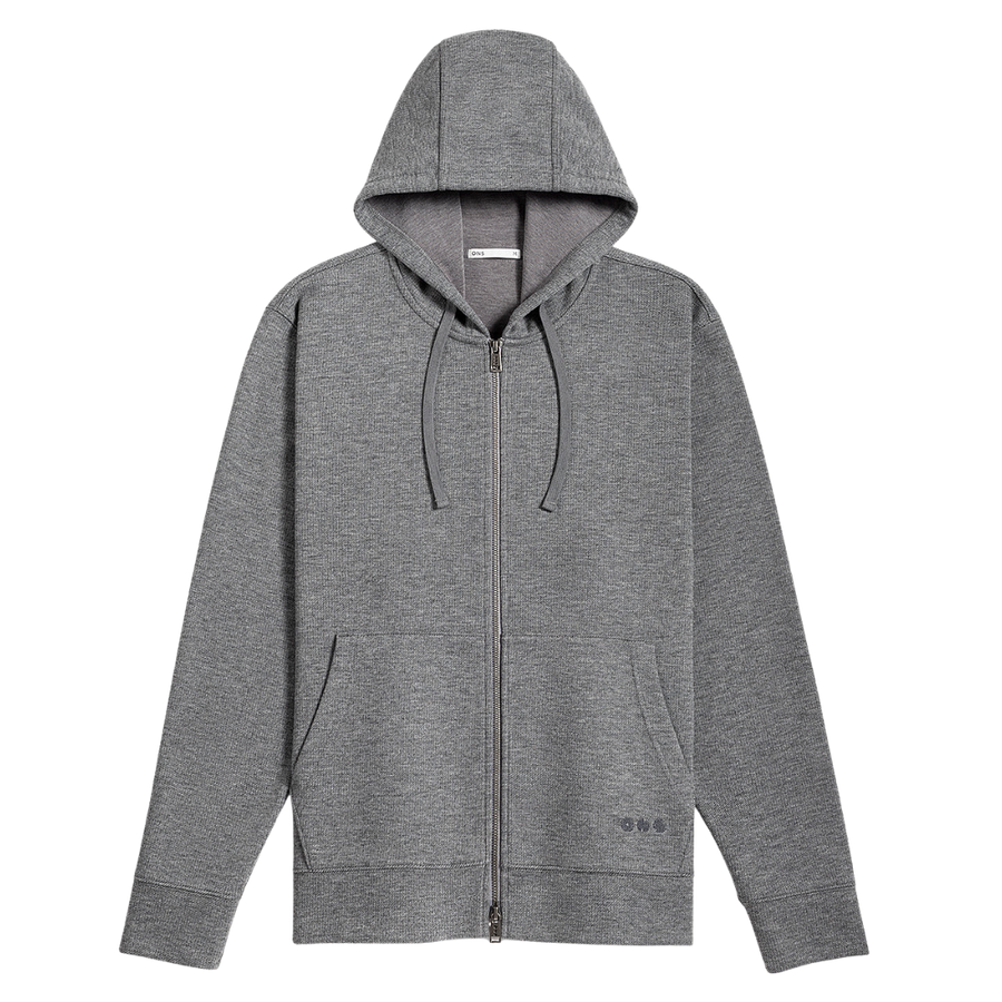 Harper Woolly Zip Hoodie - Grey Heather