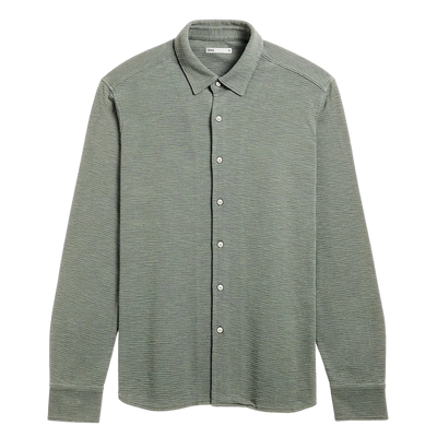 Darcy Slub Waffle Shirt - Seagrass