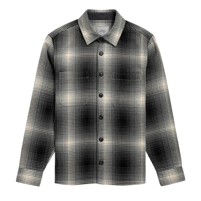 Vance Tartan Overshirt - Charcoal & Black