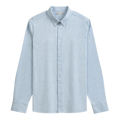 Fulton Heather Oxford Shirt - Light Blue
