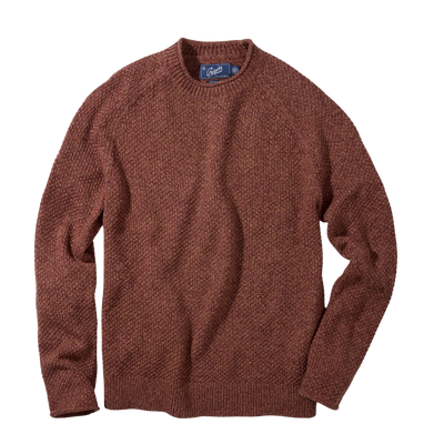 Crow's Foot Rollneck Sweater - Whiskey