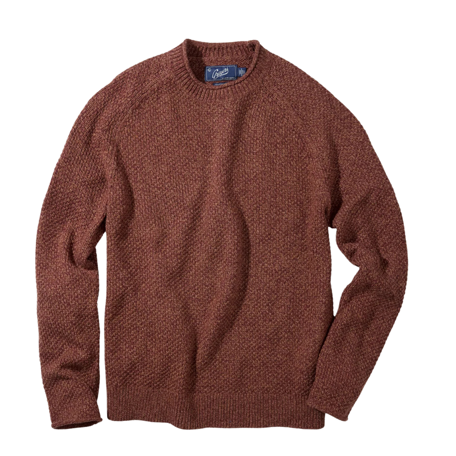Crow's Foot Rollneck Sweater - Whiskey