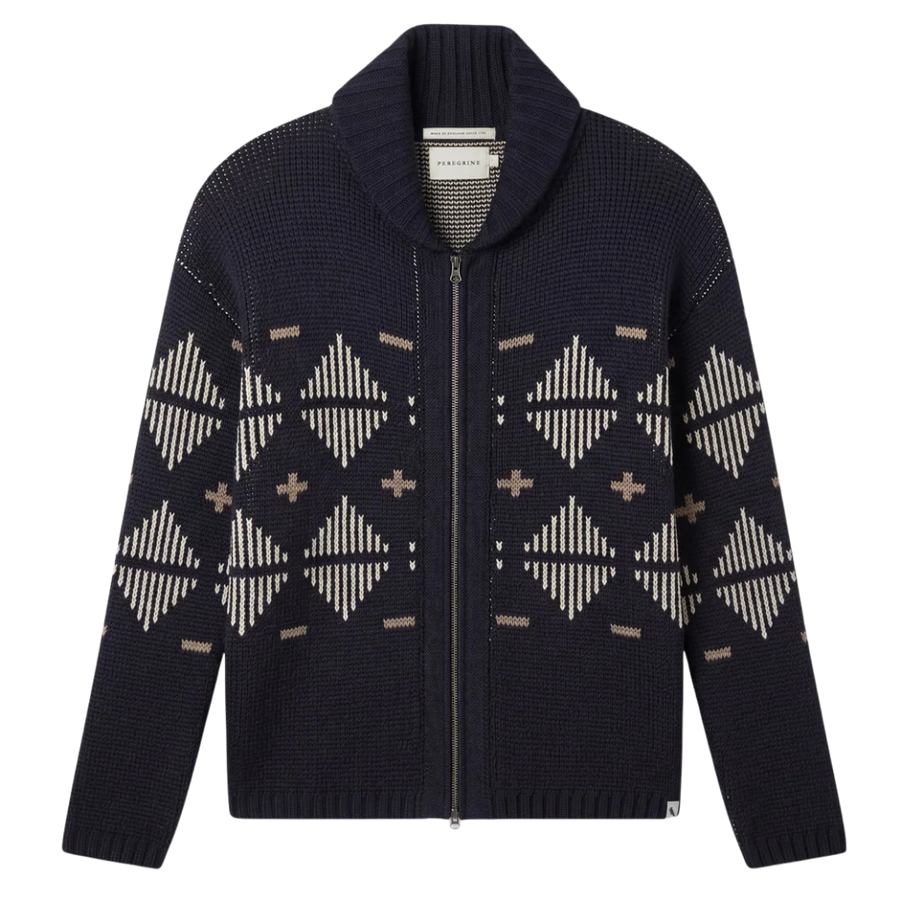 Mountain Zip Cardigan - Navy