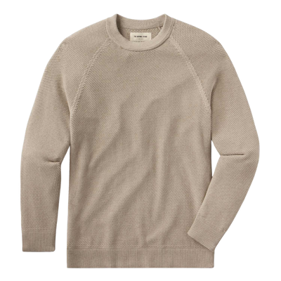 Coolmax Textured Crewneck Sweater - Dark Taupe
