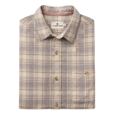 Hudson Double Brushed Flannel - Cream Plaid