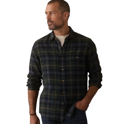Hudson Double Brushed Flannel - Clover Plaid
