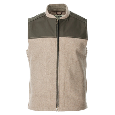 DU Northwoods Vest - Camel & Wetlands Green