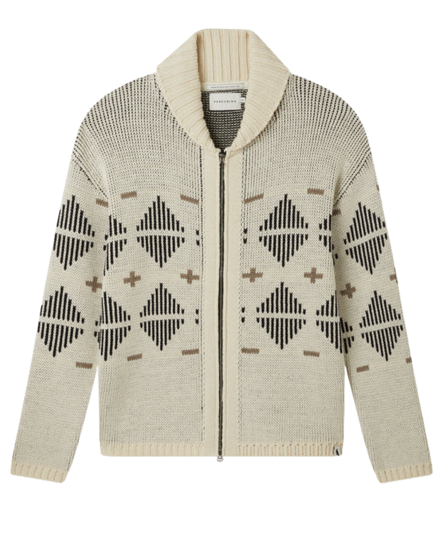 Mountain Zip Cardigan - Cream