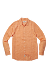 Nantucket Yarn Dyed Linen Shirt - Orange