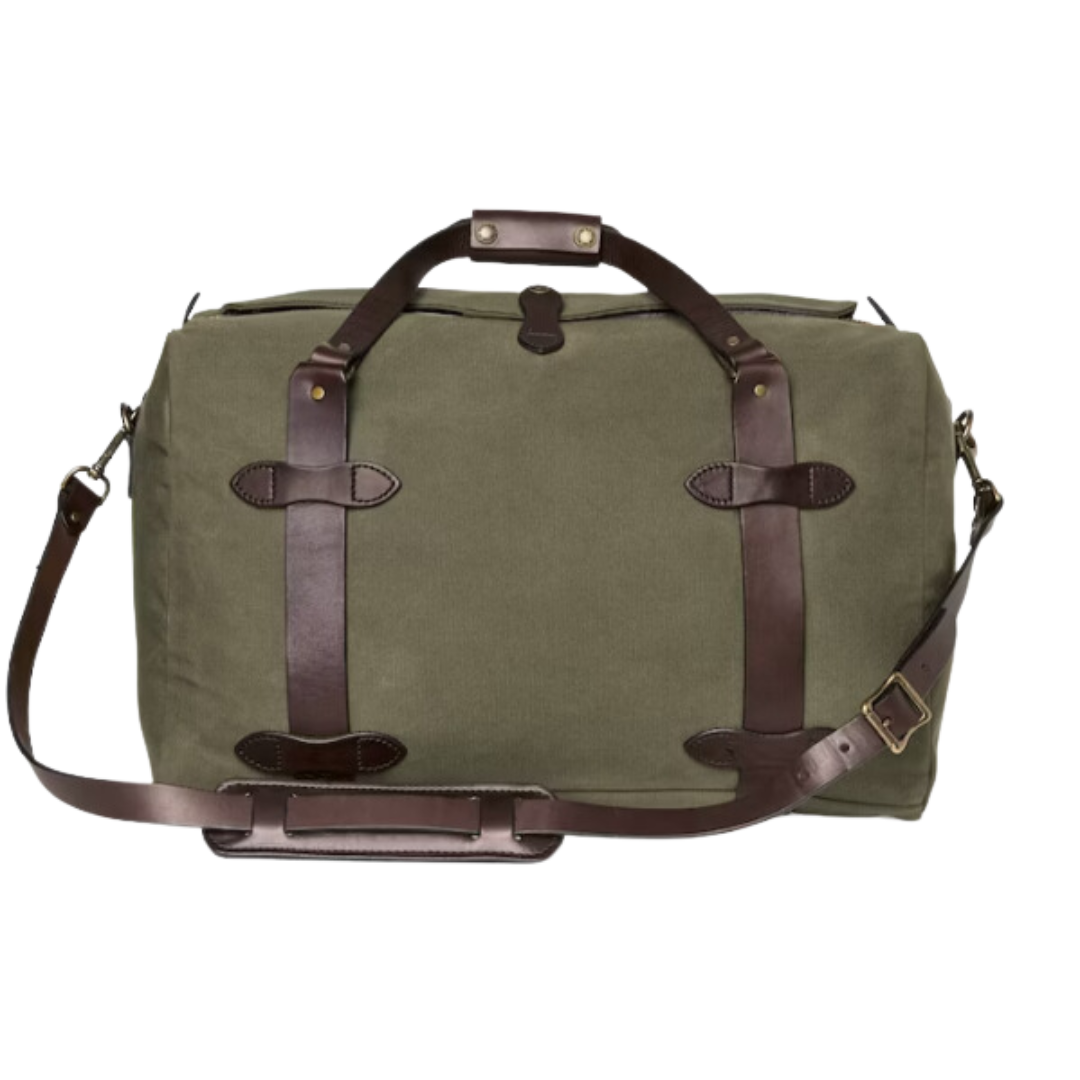 Medium Duffle in Rugged Twill -- Otter Green