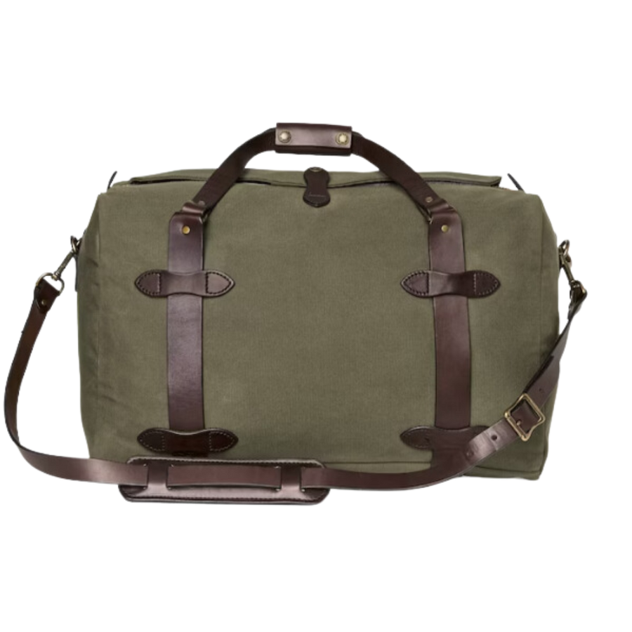 Medium Duffle in Rugged Twill -- Otter Green