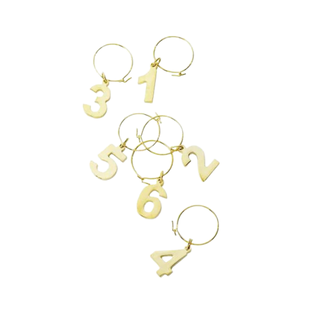Gold Plated Wine Charms