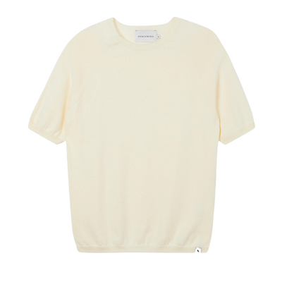 Knitted T-Shirt - Light Cream
