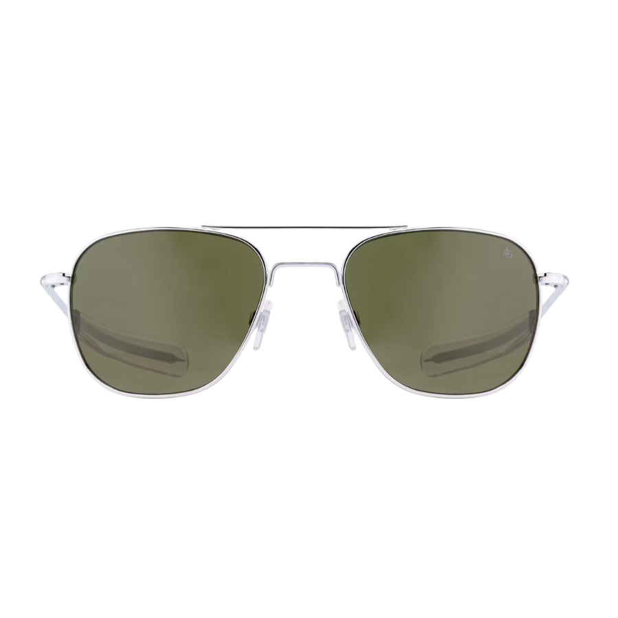 Original Pilot - Size 57 - Silver w/ Green Lens