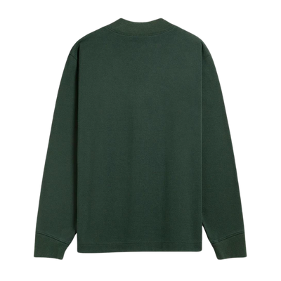 Byron Pique Knit Cardigan - Dark Green