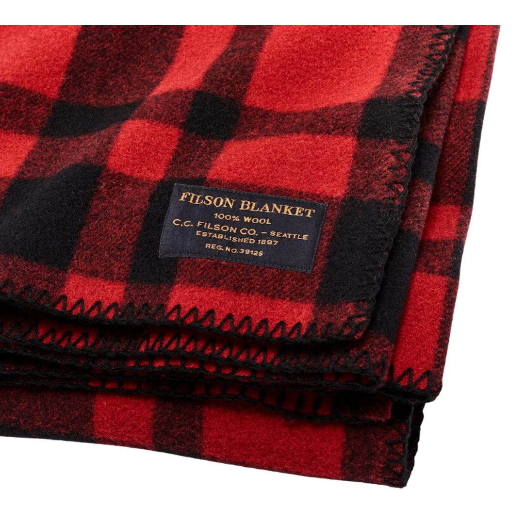 Filson Mackinaw Blanket - Red & Black