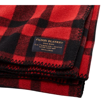 Filson Mackinaw Blanket - Red & Black