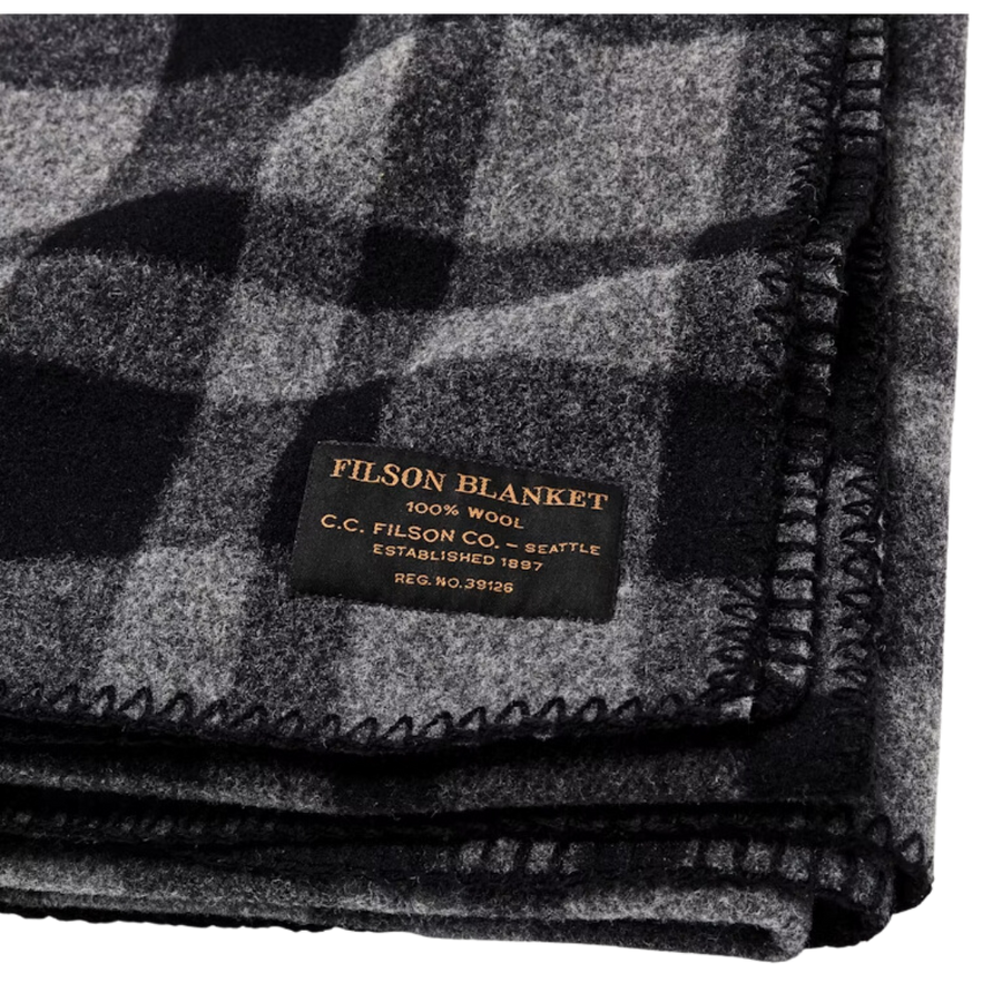 Filson Mackinaw Blanket - Gray & Black