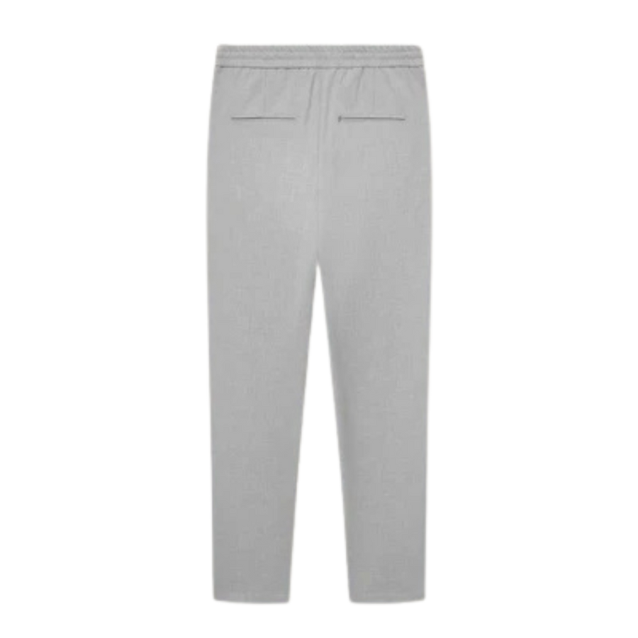 Como Tapered Drawstring Pants - Light Gray Melange