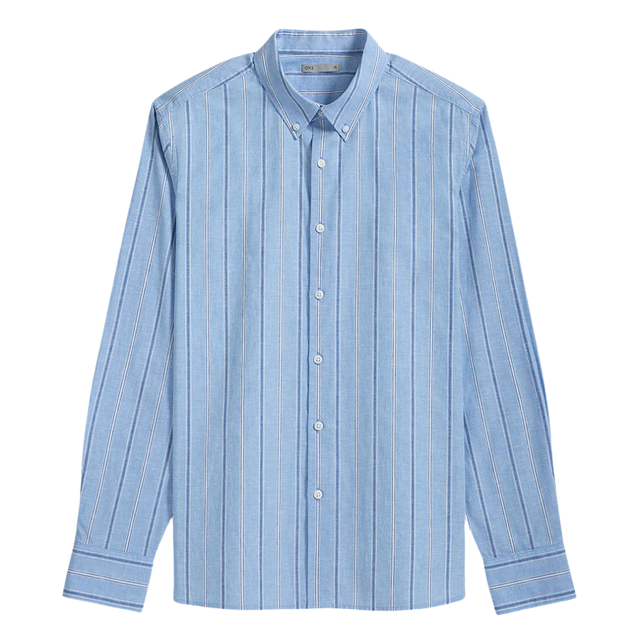 Fulton Stripe Shirt - Light Blue