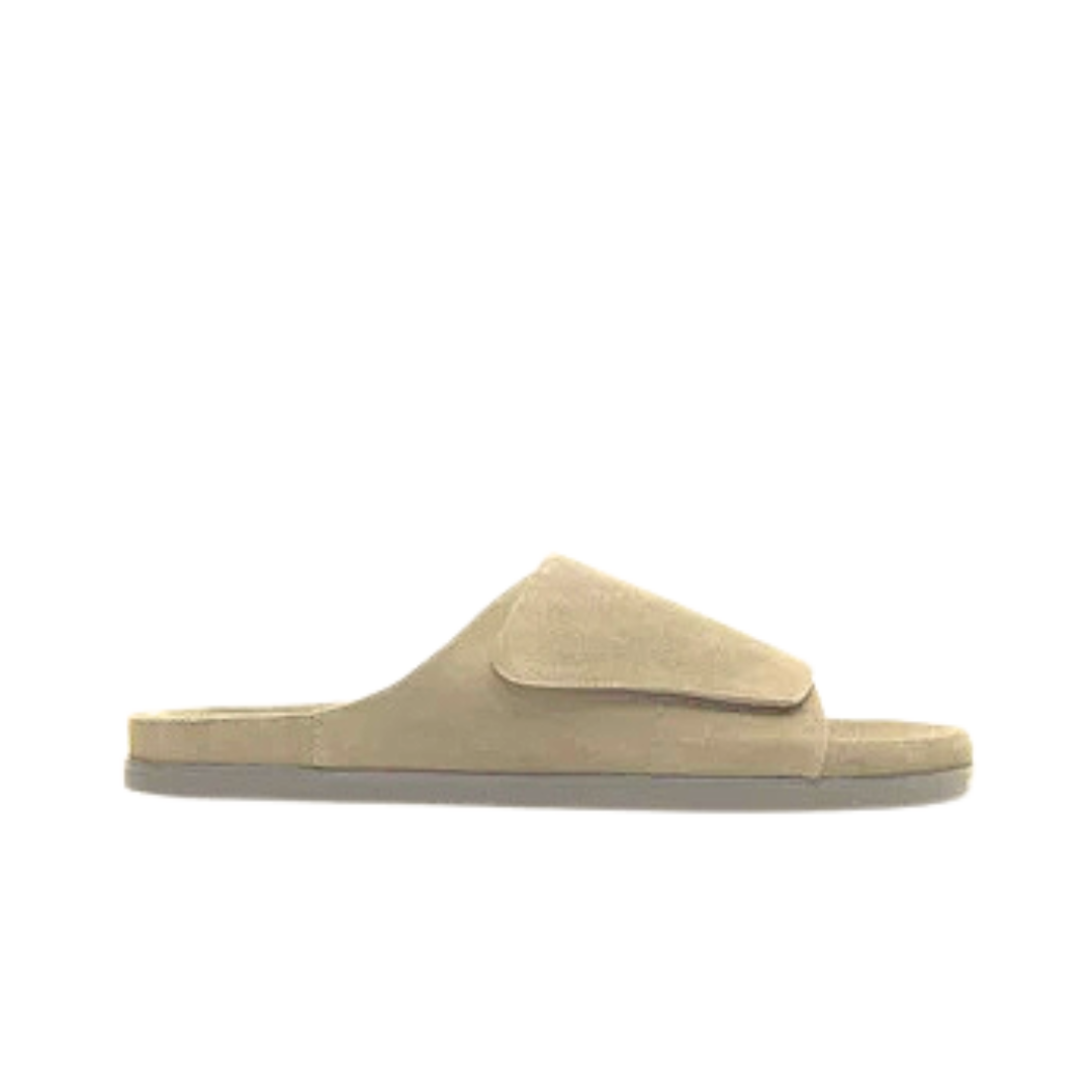Wilhelm Suede Velcro Sandal - Desert Taupe