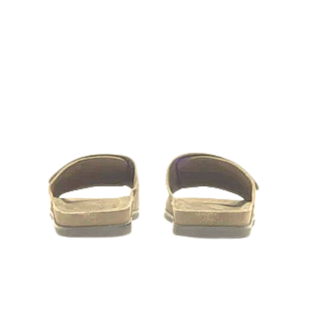 Wilhelm Suede Velcro Sandal - Desert Taupe