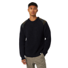 Bexley Crew Sweater - Navy & Plaid
