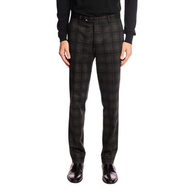Downing Pants - Green Charcoal Plaid
