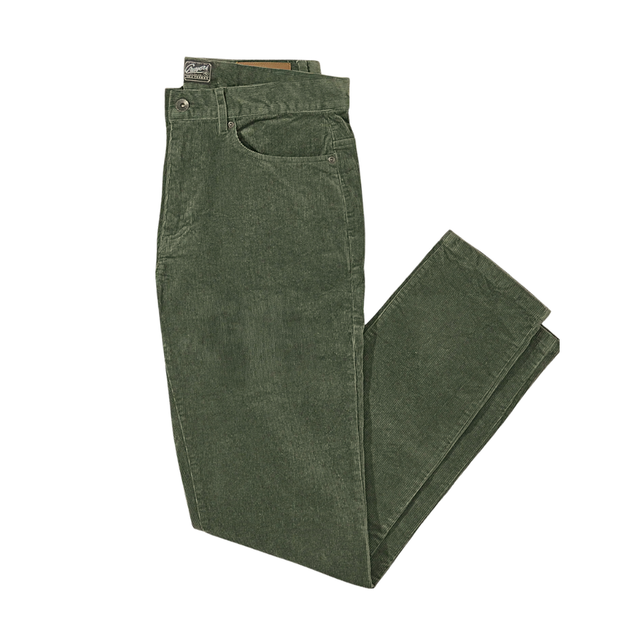 Burlington 5 Pocket Stretch Corduroy - Dusty Olive