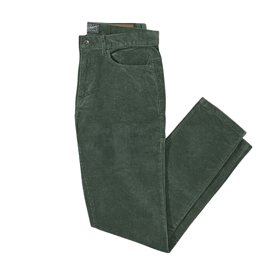 Burlington 5 Pocket Stretch Corduroy - Dusty Olive