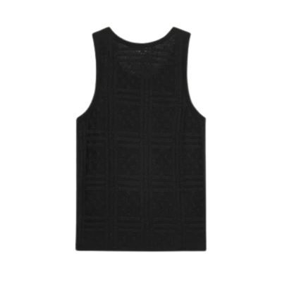 Huxley Pointelle Tank Top - Black