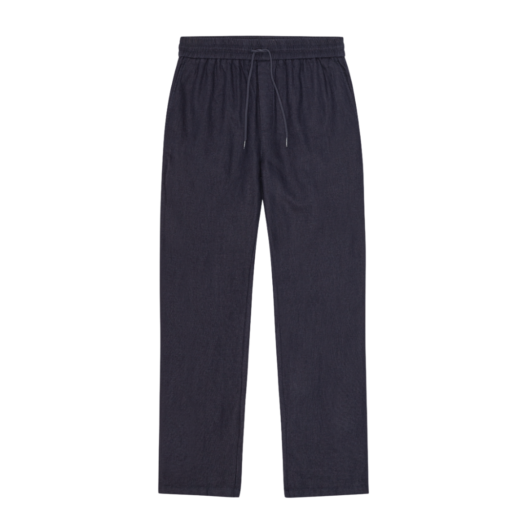 Patrick Linen Pants - Dark Navy